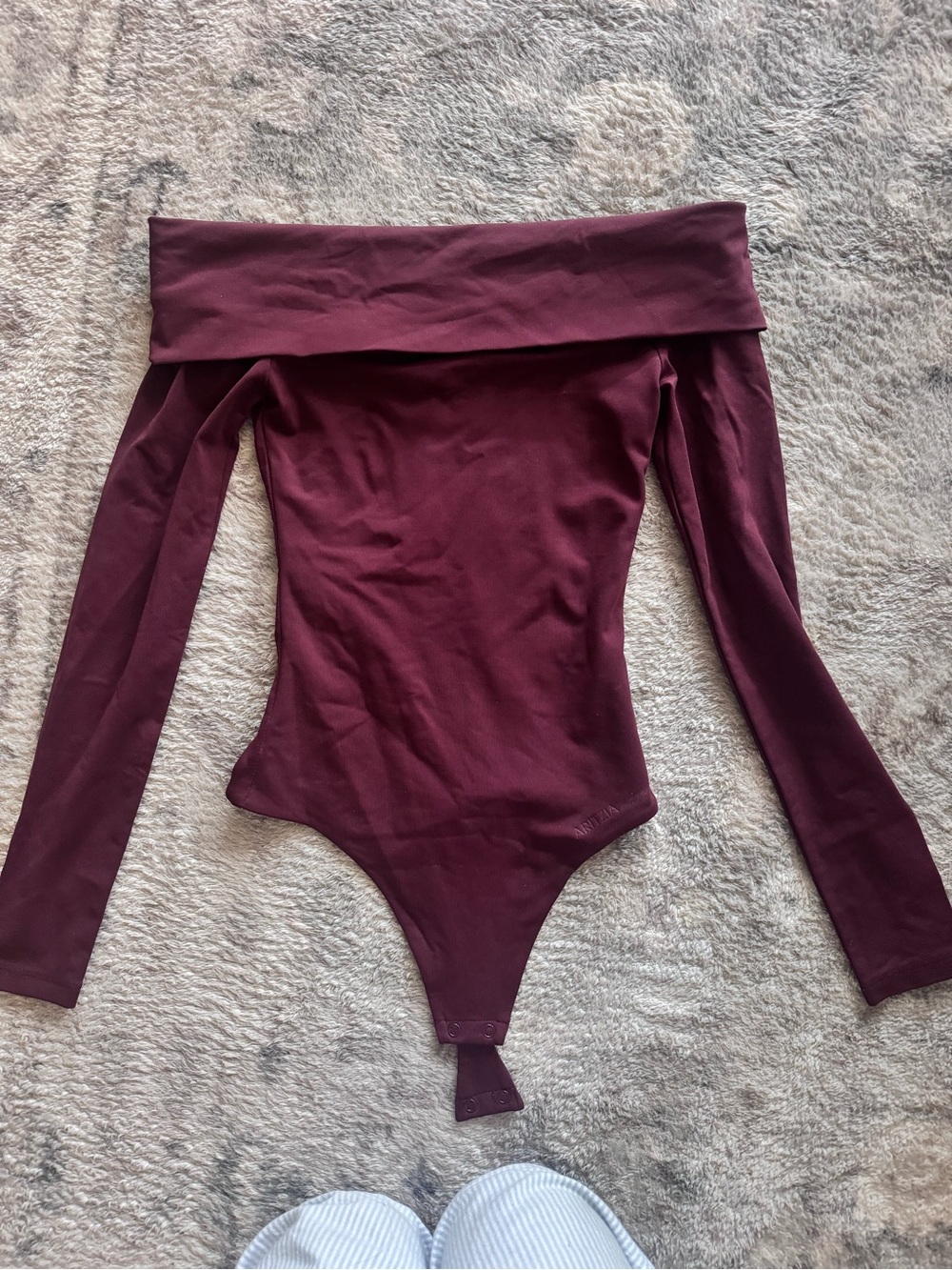 Aritzia COLOUR Bodysuit in Deep Wine